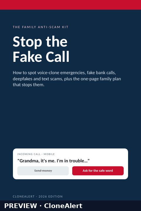 Stop the Fake Call · 49-page kit
